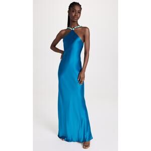 STAUD Cadence Dress in Island Blue